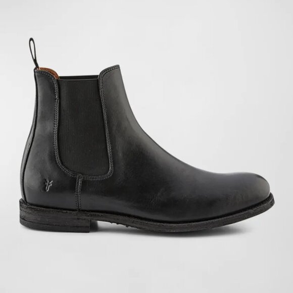 Frye Men\'s Ben Leather Chelsea Boots Size 9M | NIB | Black | Timeless Slip-On St main image 2